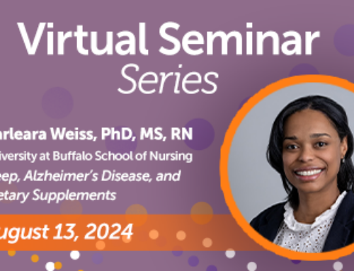 SRS Virtual Seminar Series – Sleep, Alzheimer’s Disease and Dietary Supplements